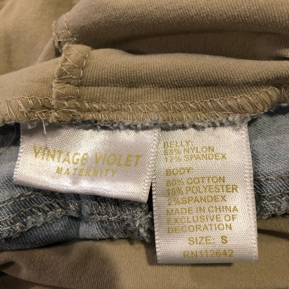 👶🏻🧷🧸🍼Adorable Vintage Violet Maternity Shorts - Picture 3 of 3